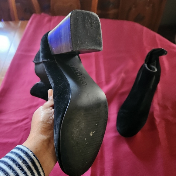 Black suede ankle boots - Picture 4 of 6